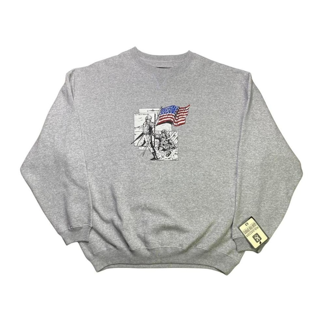 Vintage 2000s September 11 firefighter and military‎ sweater